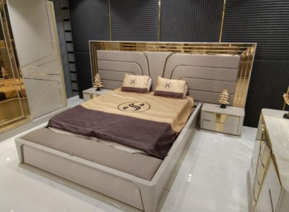 Bedroom Set Luxury Complete's Bed +2x Bedside tables 3-piece. Modern set new